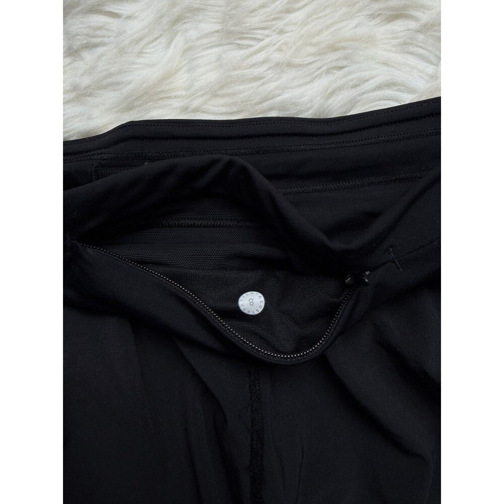 Lululemon Womens Size 8 Squad Goals Shorts 2.5” Lined Running Shorts Black - Picture 5 of 6